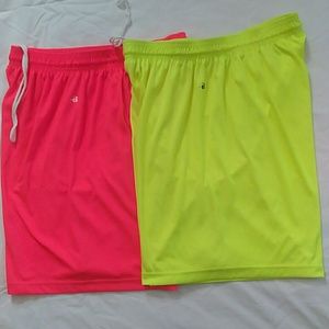 2 Junior Girls XL Badger Dri-fit Basketball Shorts